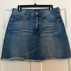 J. Crew denim skirt in birch wash, Size 29